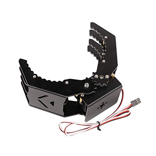 LewanSoul Hiwonder Mechanical Robot Arm Claw/Gripper Robot Gripper (Black Mechanical Claw with