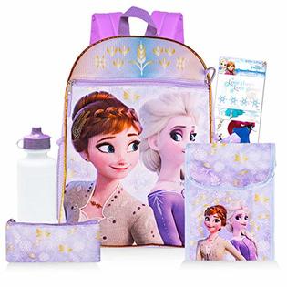 Disney Shop Disney Frozen Backpack and Lunch Box Bundle Set for Girls ~Deluxe 16