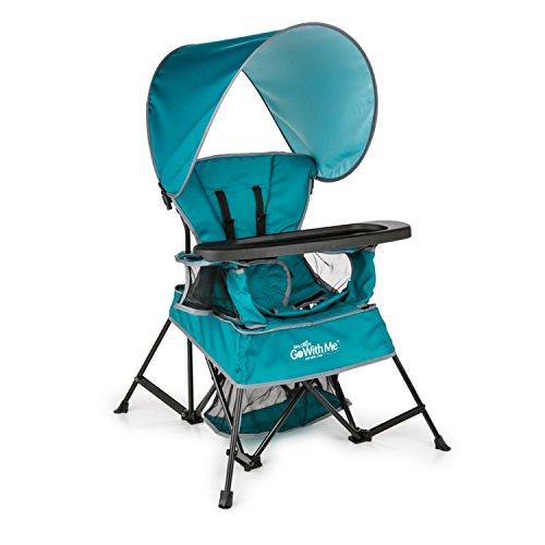 Baby Delight Go with Me Chair | Indoor/Outdoor Chair with Sun Canopy | Teal | Portable Chair converts to 3 Child Growth