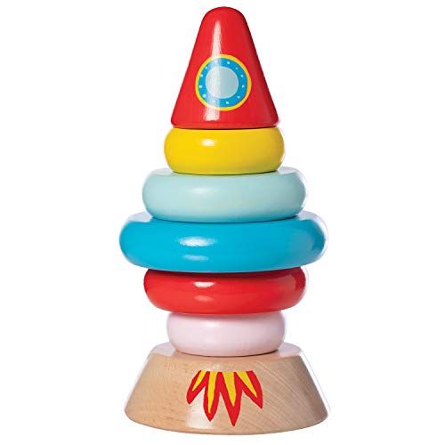 The Manhattan Toy Co Manhattan Toy Stacker Rocket Baby and Toddler 7 Piece Magnetic Wooden Stacking Toy Set
