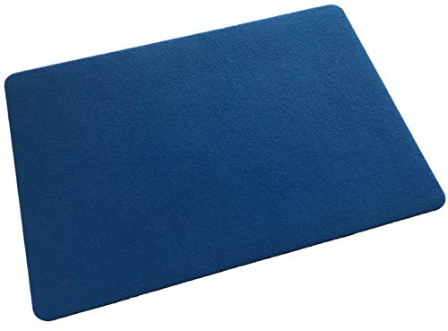 London Magic Works Standard Blue Close-up Magic Pad, Non-Slip Grip Table Mat for Card Tricks and Coin Illusions - 11 by 16 Inches