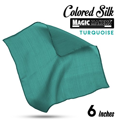Magic Makers Professional Grade 6 Inch Magician's Silk - Turquoise