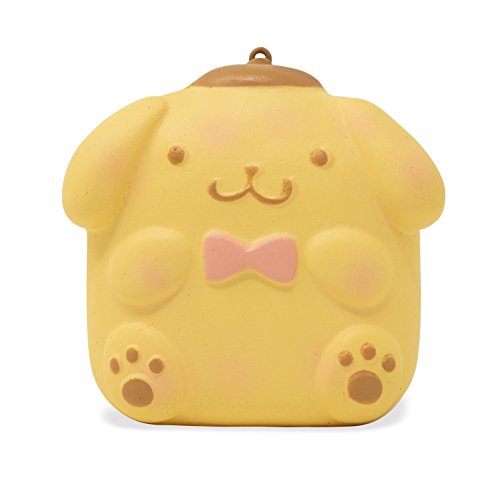 SANRIO Hello Kitty & Friends Sweet Roll Slow Rising Squishy Toy (Pompompurin) for Birthday Gifts, Party Favors, Stress Balls,