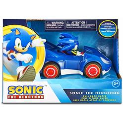 NKOK Sonic The Hedgehog All Stars Racing Pull Back Action, Video Game Legend, Speed Star by Tails, No Batteries Required, Pull B