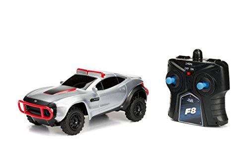 Jada Toys Fast & Furious F8 Letty's Rally Fighter 7.5 inch Radio Control Toy Car, Grey, 2.4ghz
