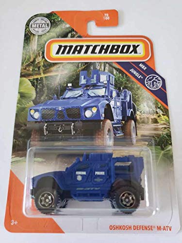 Matchbox 2020 MBX Jungle OshKosh Defense M-ATV, Blue 70/100
