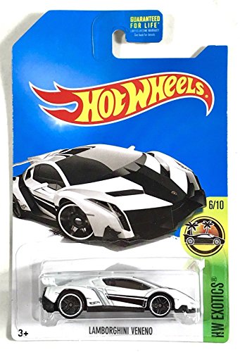 Hot Wheels Lamborghini Veneno White (2017 Kroger Exclusive - HW Exotics 6/10) $$ Hard to Find $$