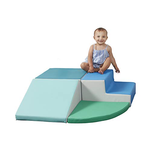 Factory Direct Partners SoftScape Toddler Playtime Corner Climber, Indoor Active Play Structure for Toddlers and Kids, Safe Soft Foam for Crawling