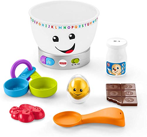 Fisher-Price Laugh & Learn Magic Color Mixing Bowl, Musical Baby Toy