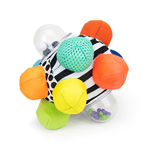 Sassy Developmental Bumpy Ball  Easy to grasp Bumps Help Develop Motor Skills  for Ages 6 Months and Up  colors May Vary 55 long