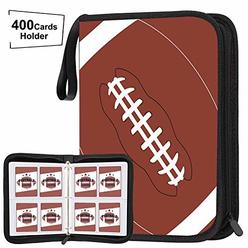 POKONBOY 400 Pockets Football Card Binder, Football Trading Cards, Display Case with Football Card Sleeves Card Holder