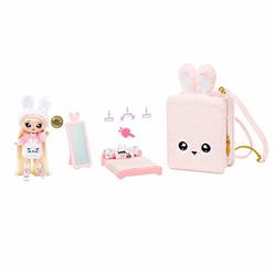 MGA Entertainment Na! Na! Na! Surprise Na Na Na Surprise 3-in-1 Backpack Bedroom Playset With Limited Edition Aubrey Heart Doll In Exclusive Outfit | Pink Fuzzy Bunny 