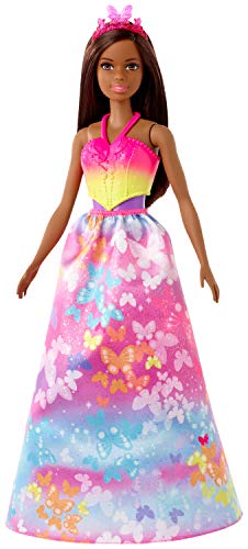 Barbie â€‹Barbie Dreamtopia Dress Up Doll Gift Set, Approx. 12-Inch, Brunette with Princess, Fairy and Mermaid Costumes, Gift for 3