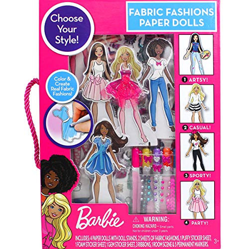 Barbie Fabric Fashion Paper Dolls
