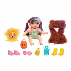 Baby Alive Littles, Fantasy Styles Squad Doll, Little Harlyn, Safari Accessories, Straight Brown Hair Toy for Kids Ages 3