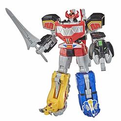 Power Rangers Mighty Morphin Megazord Megapack Includes 5 MMPR Dinozord Action Figure Toys for Boys and Girls Ages 4 and Up