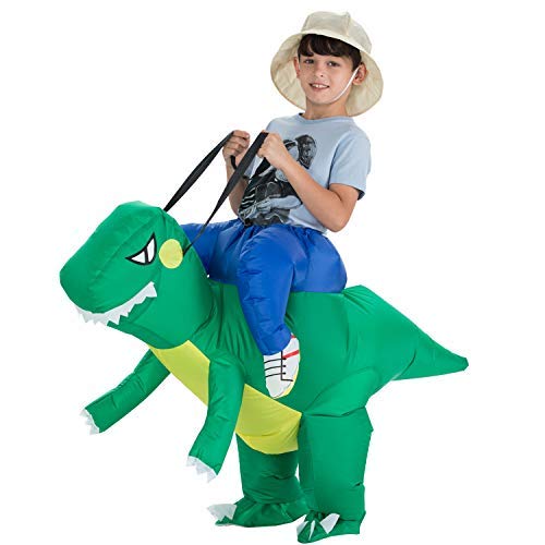 TOLOCO Inflatable Dinosaur T-REX Costume | Inflatable Costumes for Kids| Halloween Costume | Blow Up Costume (Child Dinosaur)