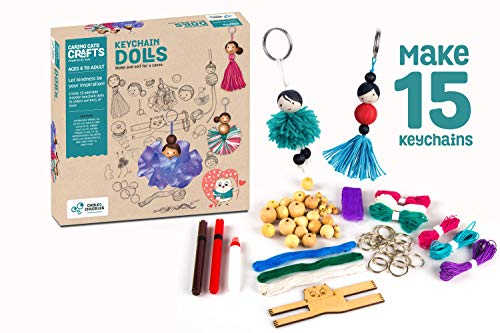 Chalk and Chuckles Keychain Dolls Making Kit. DIY Art and Craft