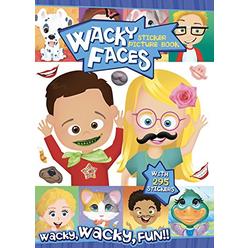 bendon create-a-face sticker pad (wacky faces)