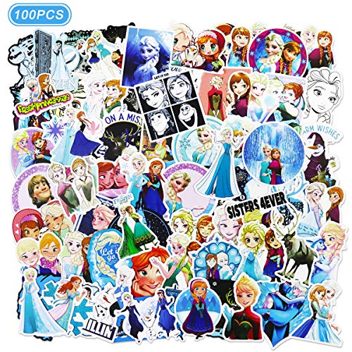 Ting Art 100 Pcs Frozen Stickers Water Bottle Luggage Bike ...