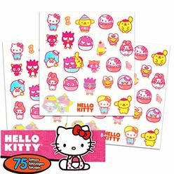Disney Tattoos Hello Kitty Tattoos Party Favors Pack ~ Bundle Includes 75 Hello Kitty Temporary Tattoos (Hello Kitty Party Supplies)