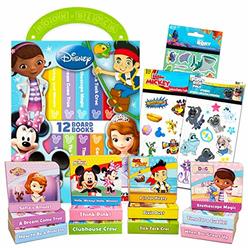 Bendon Publishing Disney Board Book Block Set ~ 12 Pack My First Library Disney Board Books Featuring Mickey Mouse, Sofia The First, Doc