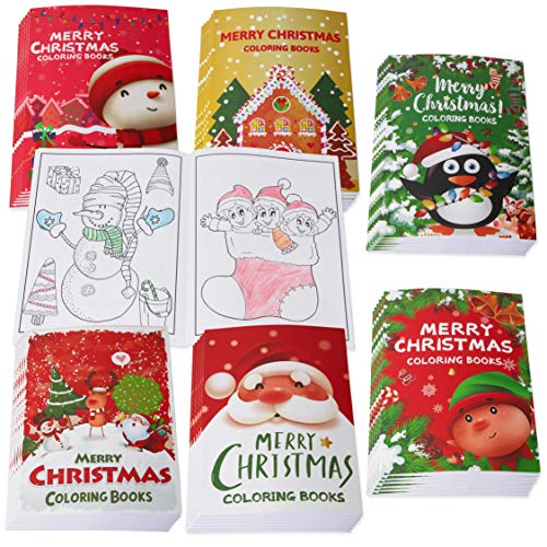 Eternity sky 36PCS Christmas Coloring Books Kids Party Favors - Xmas  Stockings Goodie Bags Stuffer Filler Fun Holiday Party