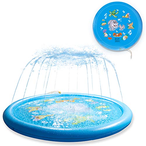 Sanwotech Splash Pad Sprinklers for Kids,Water Toys for Kids Outdoor