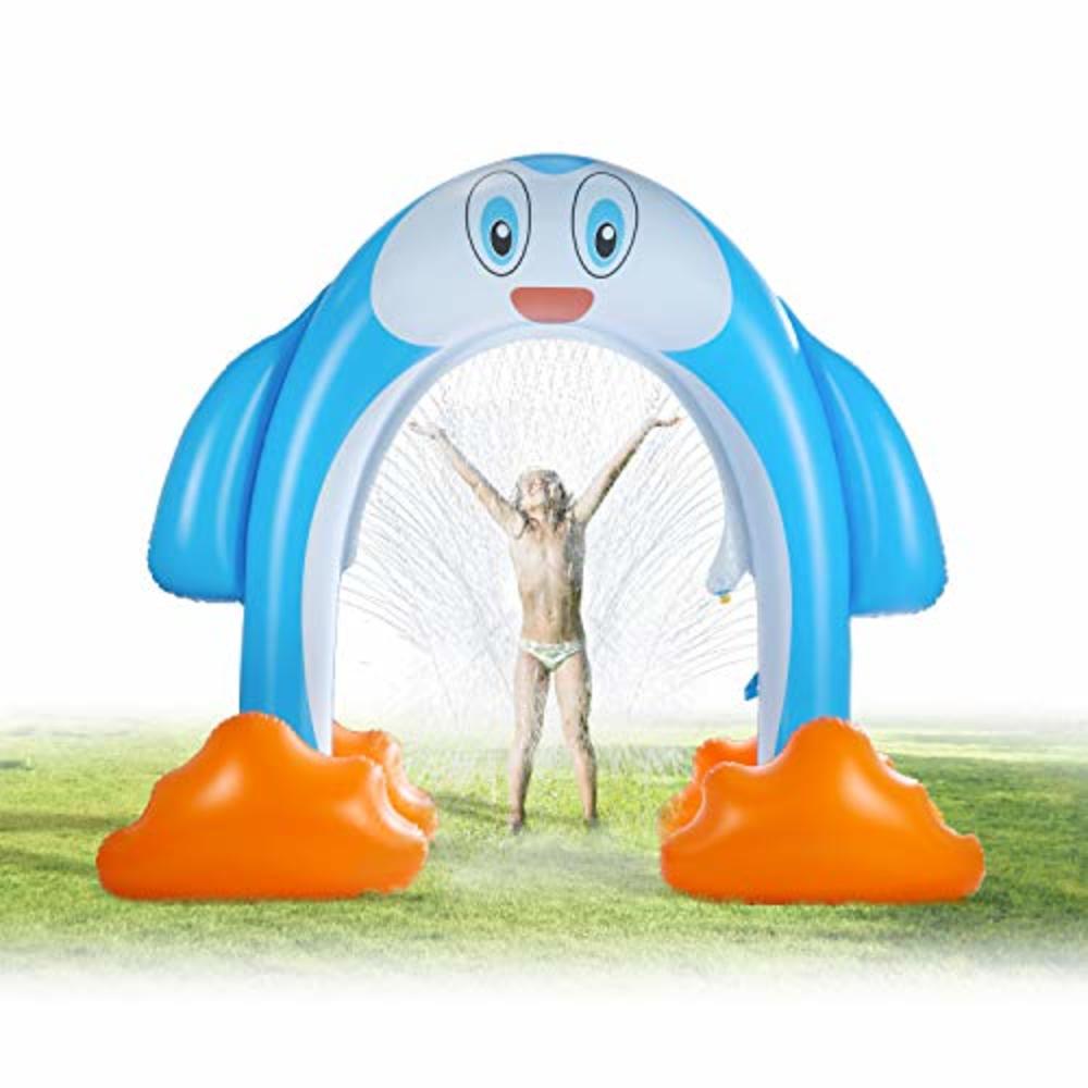 SainSmart Jr. HAPAH Inflatable Arch Sprinkler Penguin for Kids, Summer  Outdoor Fun Water Games, Over 6