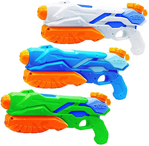 MOZOOSON 3X Water Gun for Kids Toys Super Guns Soaker Pump for Kids Adults, Summer Water Blaster Toy for Swimming Pool Party