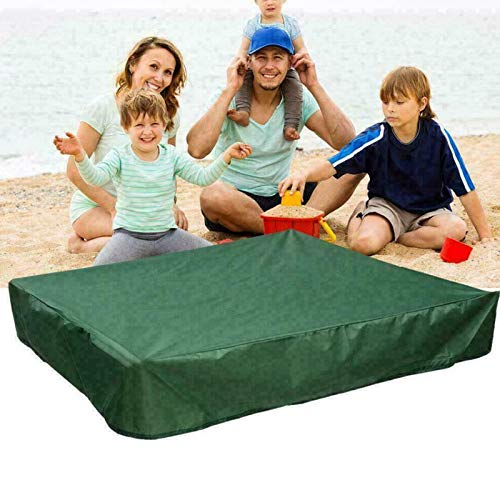 Maius Sandbox Cover, Square Protective Cover for Sand and Toys Away from Dust and Rain, Sandbox Canopy with Drawstring,