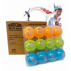 Prime Time Toys 12-Pack Hurricane Reusable Water Balls - Reusable Water Bombs/ Balloons