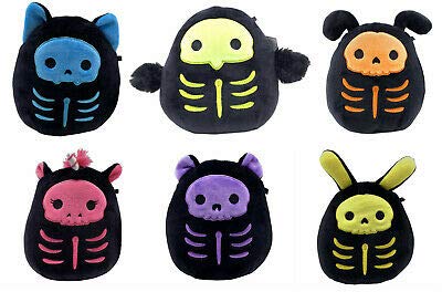 Halloween Squish Mallows 2022 Squishmallows Squishmallow Kellytoy 2020 Halloween Skeleton Set Of 6 Mini 5 Plush Toy