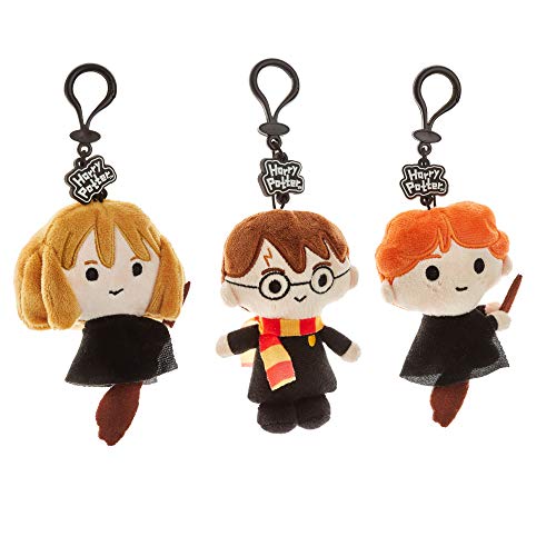 P.M.I. Plush Harry Potter Keychains Set â€“ 3 Washable, Polyester Figures Including Harry, Ron, & Hermione â€“ Harry Potter Gifts,