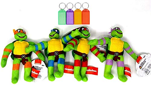 Kids Plush Teenage Mutant Ninja Turtles Plush Set Stuffed Animal Kids Gift  Toy + Bonus with