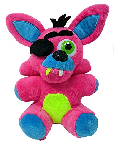 Five Nights at Freddy FNAF 10 Inch Neon Pink Foxy Stuffed Plush Toy