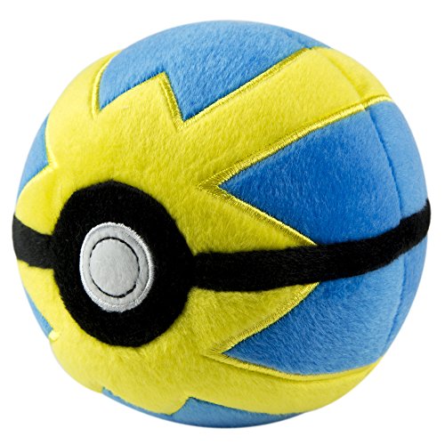 Tomy toynk Pokemon Poke Ball 5-Inch Plush - Quick Ball