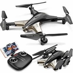 Syma X300 Foldable Drone with Camera for Adults 1080P FHD FPV Live Video, Optical Flow Positioning, Tap Fly, Altitude Hold,