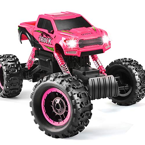 DOUBLE E RC Cars Newest 1:12 Scale Remote Control Car with Rechargeable Batteries and Dual Motors Off Road RC Trucks,High