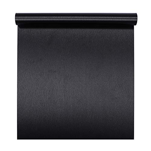 Taogift Self Adhsesive Vinyl Film Black Brushed Metal Stainless Steel Contact Paper for Dishwasher Fridge Refrigerator Stove