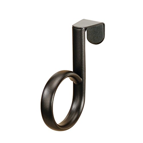 iDesign Axis Steel Over-the-Cabinet Towel Holder Loop - 3.2" x 1" x 3.7", Bronze