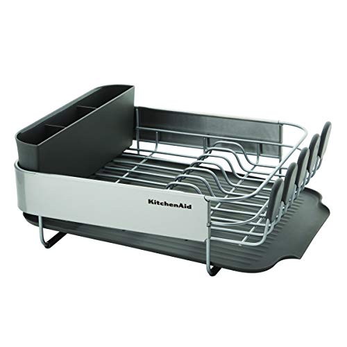 KitchenAid Stainless Steel Wrap Compact Dish Rack, One size, Gray