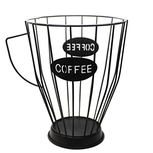 KiaoTime Coffee Pods Holder Storage Basket Espresso Coffee Pods Keeper Kitchen Counter Storage Holders Display Stand for Capsules