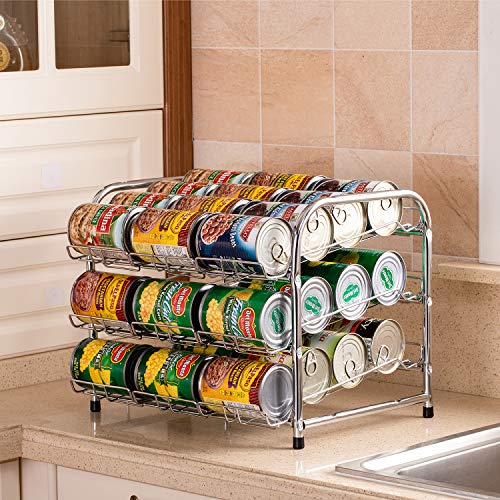 Flagship FlagShip Pantry Food Can Rack Organizer, 3-Tier Stackable Soup  Vegetable Canned Food Dispenser Organizers Storage, Pantry Can