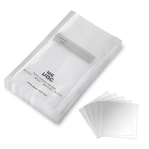 Wevac Vacuum Sealer Bags 100 Quart 8x12 Inch for Food Saver, Seal a Meal, Weston. Commercial Grade, BPA Free, Heavy Duty,