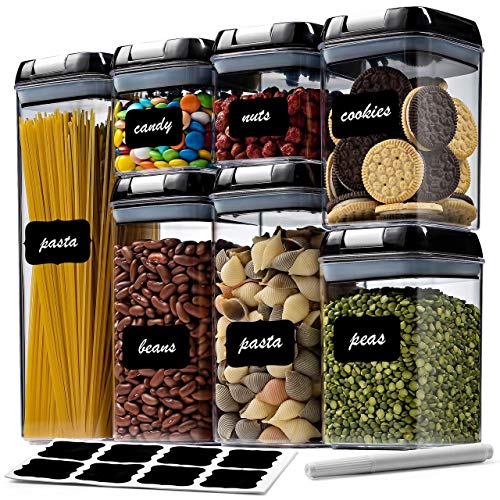 Kitchen Details 16 Piece Food Storage Container Set with Airtight, Clip-Lock Lids