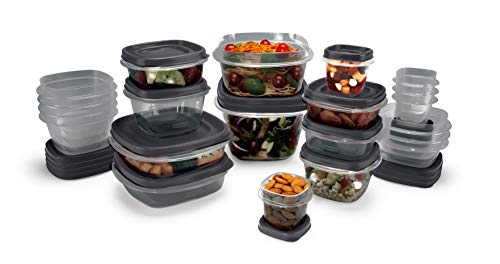 Rubbermaid EasyFindLids Food Storage Containers with SilverShield Antimicrobial Product Protection, 42-Piece Set