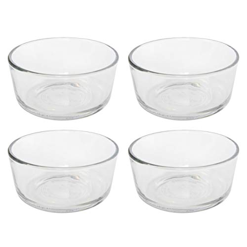 Pyrex Simply Store 7200 Round Clear Glass Storage Container - 4 Pack