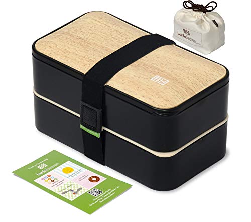 Original BentoHeaven Bento Box Bundle with FREE Lunch Bag, Divider