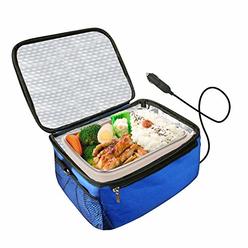 Real Nature Portable Oven 12V Personal Food Warmer,Car Heating Lunch Box,Electric Slow Cooker For Meals Reheating & Raw Food Cooking for